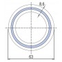 Труба полипропиленовая Ekoplastik Fiber Basalt Plus 63x8,6 (штанга: 4 м)